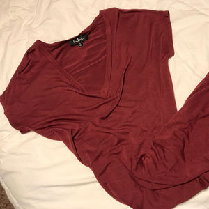 Lulu's Show Me Love V-Neck T-Shirt Dress